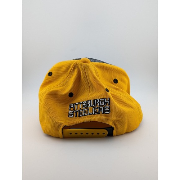 Youth Pittsburgh Steelers NFL Team Apparel Snapback Hat Football Black Yellow - Picture 3 of 6